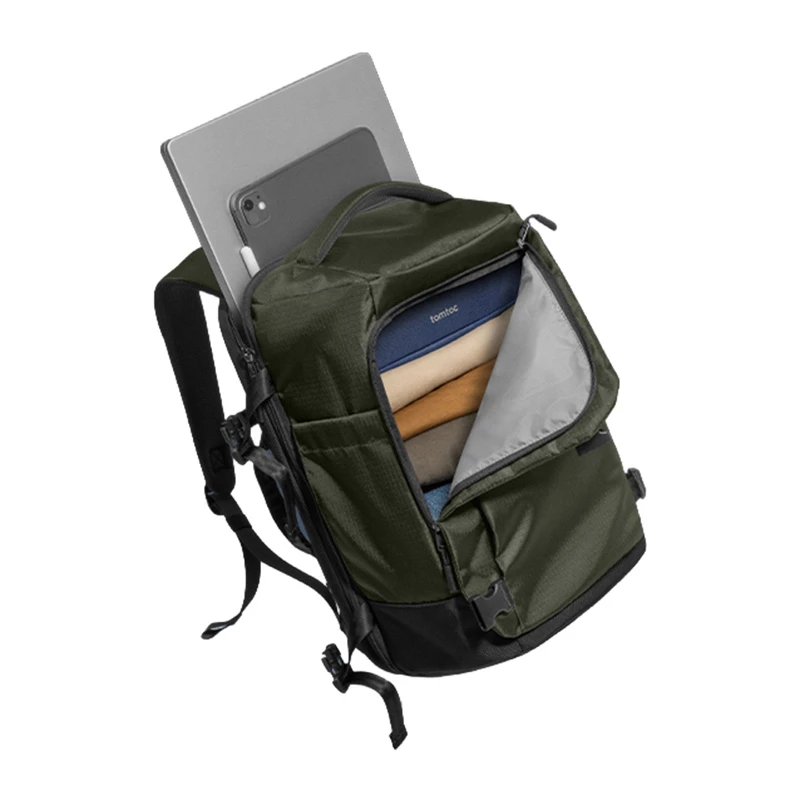 Mochila de viaje Tomtoc Navigator-T66 Liteway (verde)