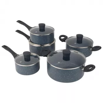 Set de ollas Russell Hobbs RH02818EU7, set de 5 piezas de cocina de piedra