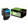 Cartucho de tóner Lexmark 802C 1 ud. original cian