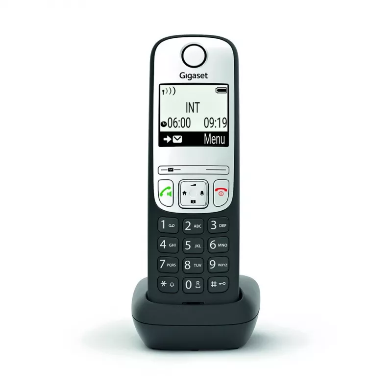 Teléfono analógico/DECT Gigaset A690HX identificación de llamadas negro, plata