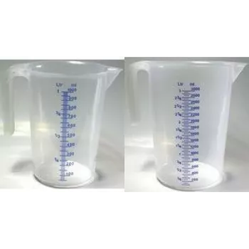 Vaso medidor IWH modelo 003303, transparente, 3 L, polietileno de alta calidad