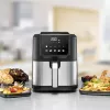 Freidora de aire Rommelsbacher FRH 1500 — 5 L, 1500 W, acero inoxidable/negro