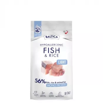BALTICA Nutraceutic Hypoallergenic Light S pescado con arroz – pienso seco para perros – 3 kg