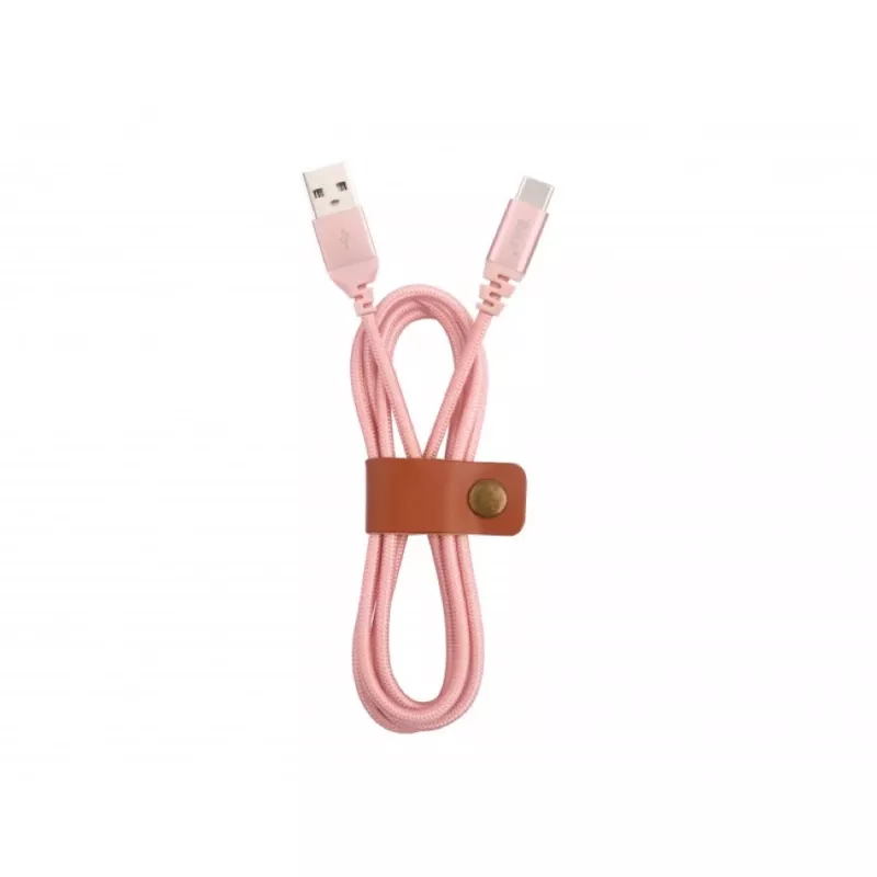 Cable USB Tellur TLL155281 USB 2.0 1 m USB A USB C, oro rosa