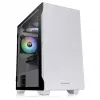 Caja de PC Thermaltake S100 Tempered Glass Snow Edition Micro Tower blanca