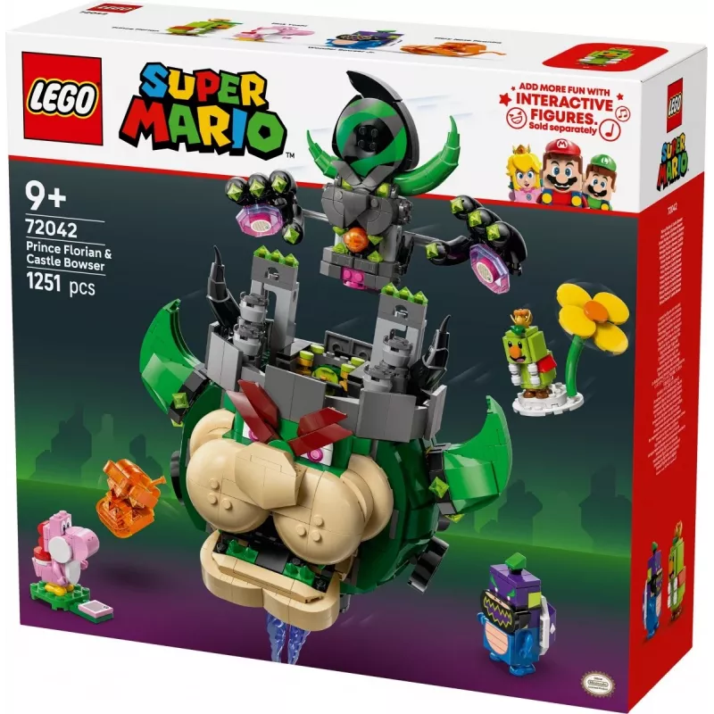 Juguete de construcción LEGO Super Mario Prinz Florian & Schloss Bowser Set 72042
