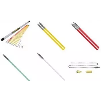 Set de varillas de tracción c.k tools MightyRod PRO 10 m — 10 varillas para pasar cables y tubos