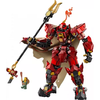 LEGO Set de construcción NINJAGO 71846 Mech Caballero de Fuego, 996 piezas, 2 minifiguras, extremidades articuladas, 260 mm de altura