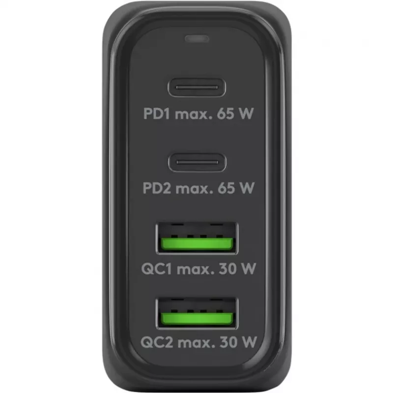 Goobay 64817 Cargador para dispositivos móviles auriculares - smartphone - tablet negro carga rápida AC interior (64817)