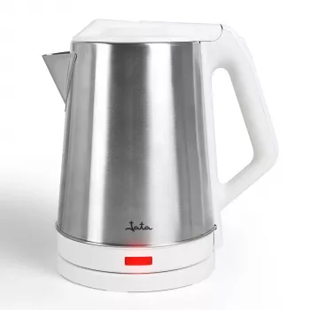 Hervidor eléctrico JATA 2 L 1500 W acero inoxidable blanco