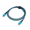 Cable USB-C M/M USB4 1,5M 240W 60Hz Negro-Azul