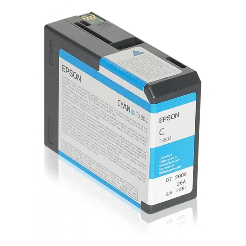 Epson Singlepack cian T580200, cian, 80 ml, 1 ud.