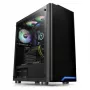 Thermaltake H100 TG torre MIDI negra