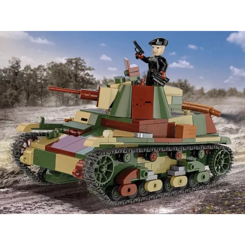 Bloques de construcción Cobi Tanque ligero 7TP modelo, 669 piezas, COBI-2661