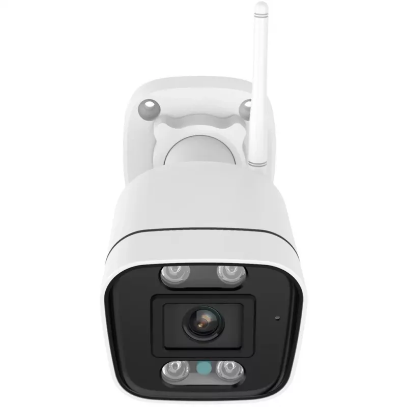 Cámara de vigilancia Wi-Fi Foscam V8P blanca 8MP (3840x2160), WLAN de doble banda, foco y sirena de alarma integrados (V8P-W)