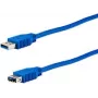 Cable USB A a USB A e p CC 318/1 LOSE — USB 3.2 Gen 1 (3.1 Gen 1), 1,5 m, azul
