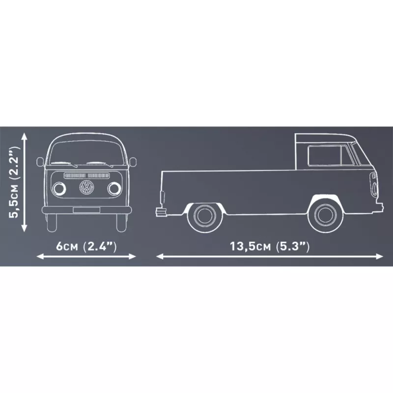 Maqueta Cobi Volkswagen T2a Pritschenwagen 1:35 gris