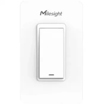 Milesight WS501-868M-3W-W11-EU Interruptor de pared LoRaWAN, de 3 hilos, 1 botón