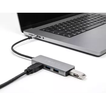 Hub USB DeLOCK 63173 Type-C 5000 Mbit/s negro