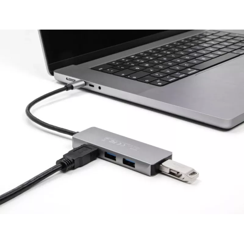 Hub USB DeLOCK 63173 Type-C 5000 Mbit/s negro