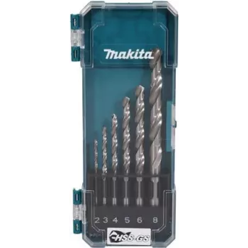 makita D-78346 set de brocas para metal HSS-GS, 6 piezas (D-78346)