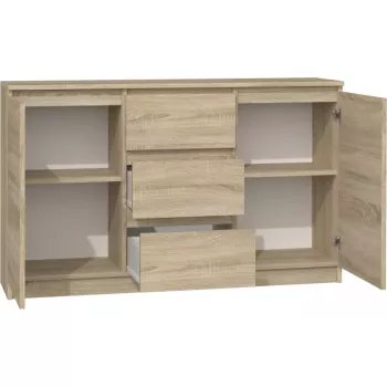 Cómoda Topeshop KOMODA 2D3S DĄB SONOMA