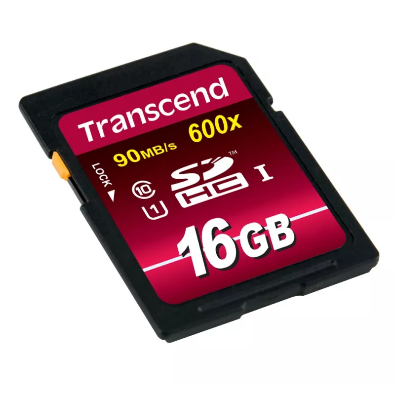 Memoria flash Transcend 16GB SDHC Class 10 UHS-I 600x TS16GSDHC10U1