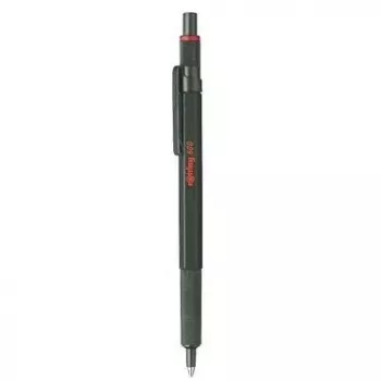 Bolígrafo retráctil con clip Rotring 600 Verde