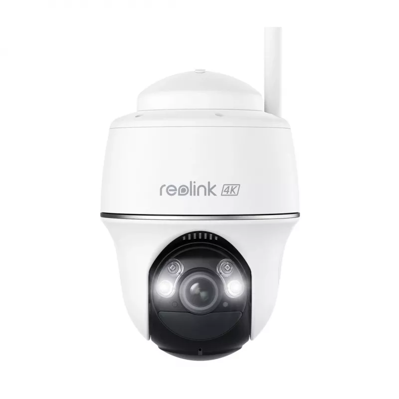 Reolink Argus Serie B440 - Cámara exterior con batería 4K, giro/inclinación, detección de personas/vehículos/animales, visión nocturna en color