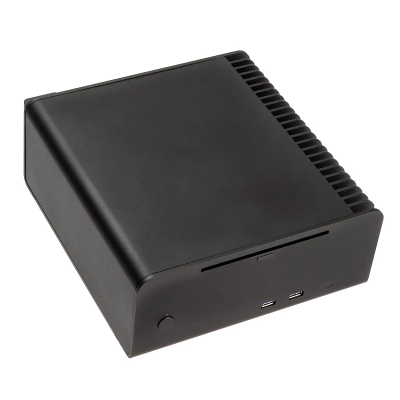 Caja HTPC sin ventilador Streacom ST-FC8B Alpha Optical + fuente de alimentación de 120 vatios