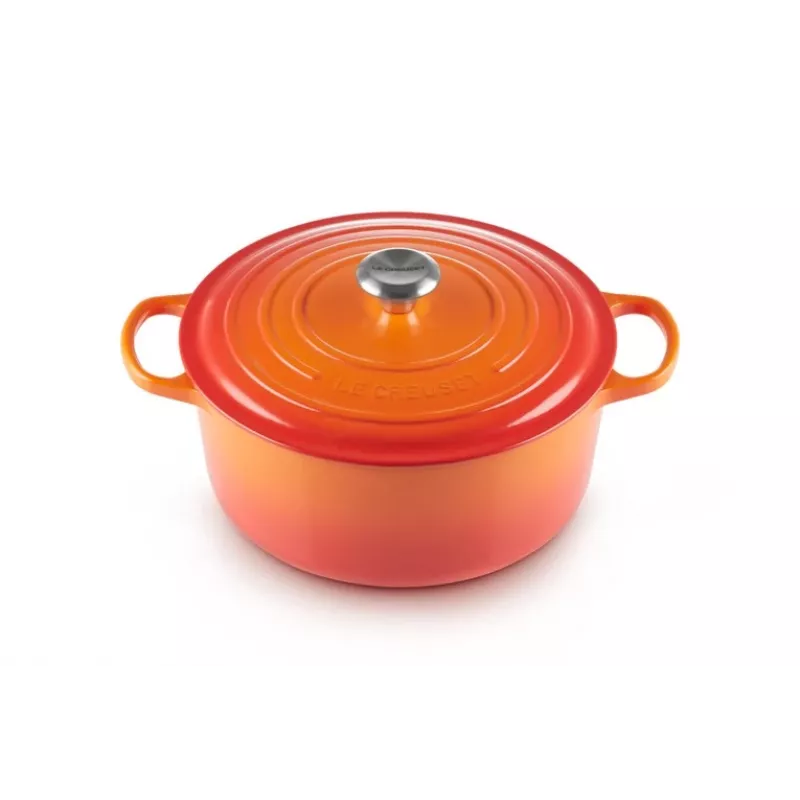 Le Creuset 21177280902430 6,7 L olla redonda naranja, roja