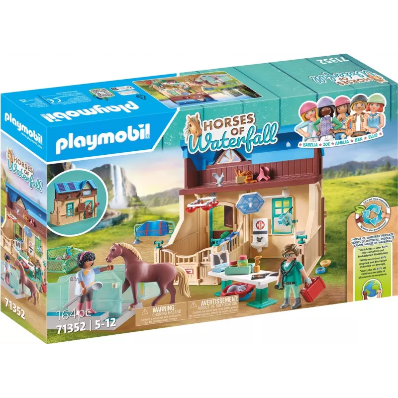 Playmobil Horses of Waterfall 71352 set de juego Terapia ecuestre y clínica veterinaria, 5-12 años, multicolor