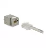 Delock 86404 módulo Keystone RJ45 Secure Cat.6 a LSA, blanco