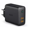 Cargador AUKEY PA-D2 para dispositivos móviles 36W negro uso en interiores
