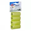 Bolsas de excrementos Trixie Lemon Scented M — 20 unidades por rollo, 4 rollos (80 bolsas), plástico amarillo