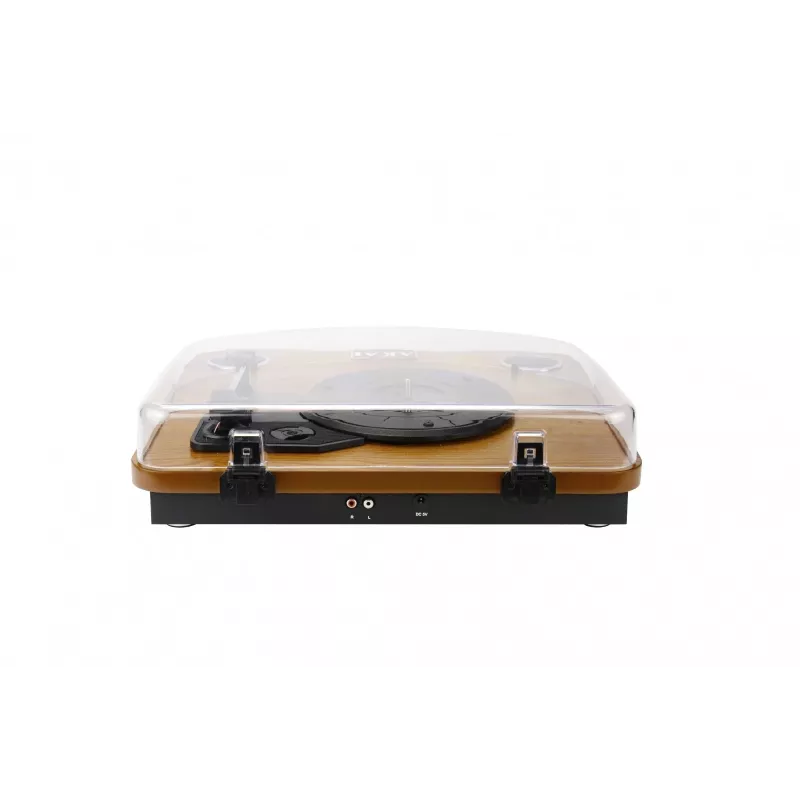 Tocadiscos de transmisión por correa AKAI ATT-11BT — marrón, 33/45/78 rpm, 0,8 W RMS