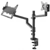 Soporte para monitor WENTRONIC Goobay Deluxe 74417 con brazo para portátil, negro