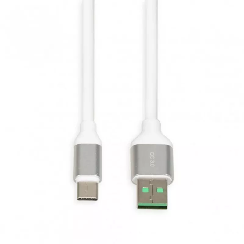 Cable USB-A a USB-C IBOX IKUMTCWQC 1,5 m, USB 2.0, 3 A, blanco