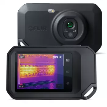 Cámara termográfica FLIR C8, sensor térmico de 320×240 px, pantalla táctil LCD de 3,5