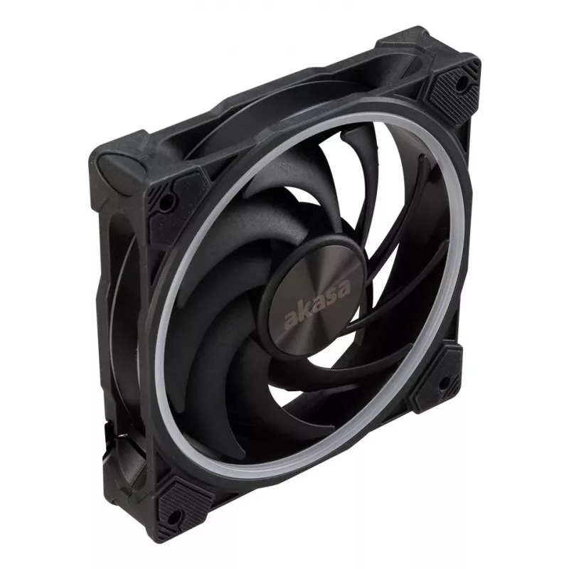 Akasa SOHO AR AK-FN108 ventilador de caja de 120 mm, ARGB, negro