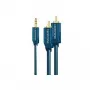 Cable adaptador MP3 (conector jack de audio de 3,5 mm/2 conectores RCA macho) - 1,0 m Adaptador adicional para reproductores MP3, iPods y smartphones