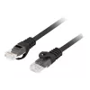 Cable de red LANBERG Cat6 U/UTP PCU6-10CU-0500-BK, RJ-45 a RJ-45, 5 m, negro