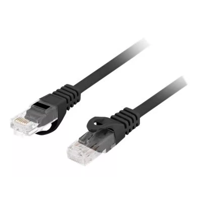 Cable de red LANBERG Cat6 U/UTP PCU6-10CU-0500-BK, RJ-45 a RJ-45, 5 m, negro