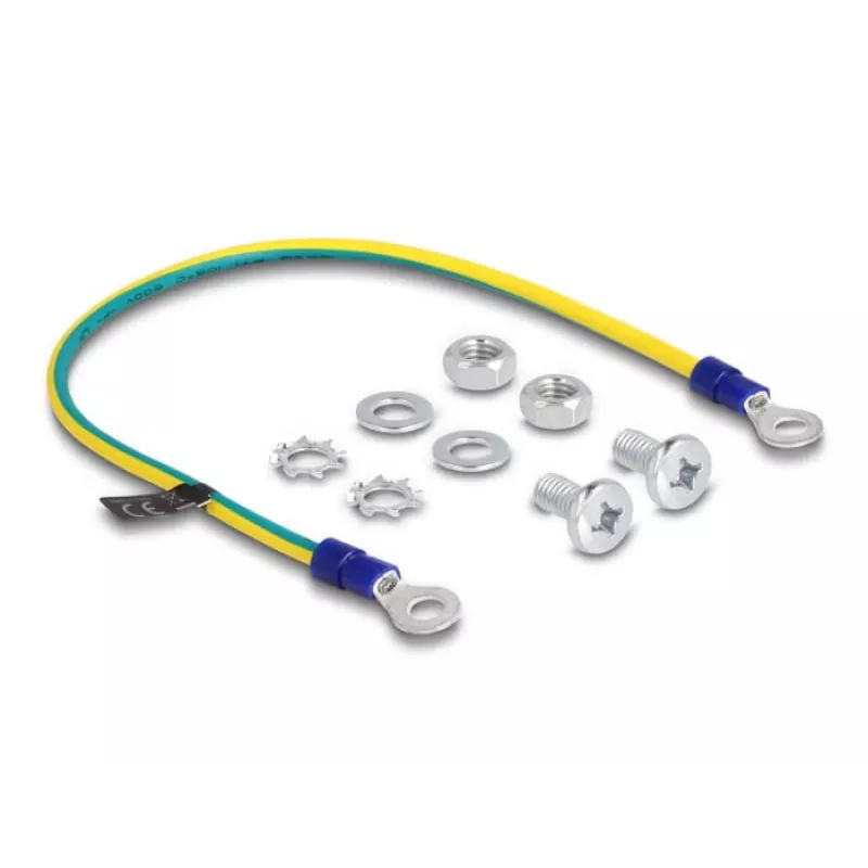 Cable de toma de tierra DeLOCK 66866 30 cm azul amarillo