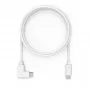 Cable de carga y datos Compulocks USB-C a USB-C 90 grados 2.0 de 6ft - Cable USB - USB-C de 24 pines (M) recto a USB-C de 24 pines (M) en ángulo recto - 1,83 m - blanco - para Compulock
