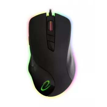 Ratón gaming óptico con cable Esperanza EM132 Aquila, 7200 DPI, 7 botones, RGB, para diestros, USB