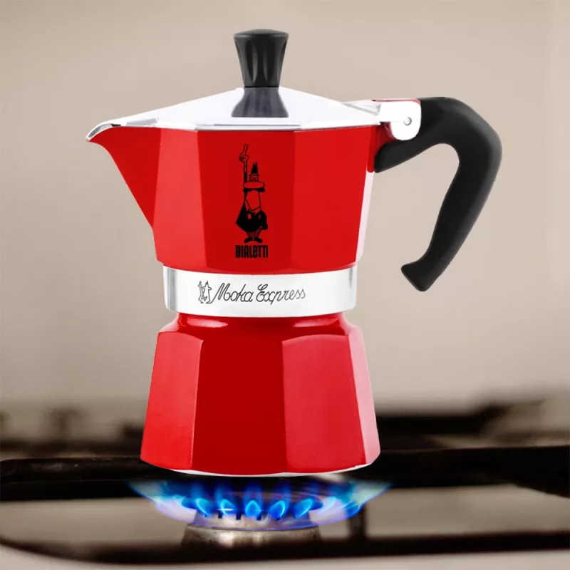 Bialetti Moka Express cafetera moka roja