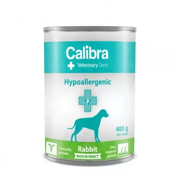 CALIBRA VD Dog Hypoallergenic Conejo e Insecto - Alimento húmedo para perros - 400g