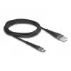 Cable USB DELOCK USB 2.0 2 m USB A USB C negro 81122