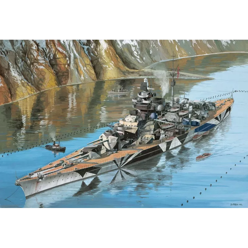 Maqueta de barco de plástico REVELL Tirpitz escala 1:350
